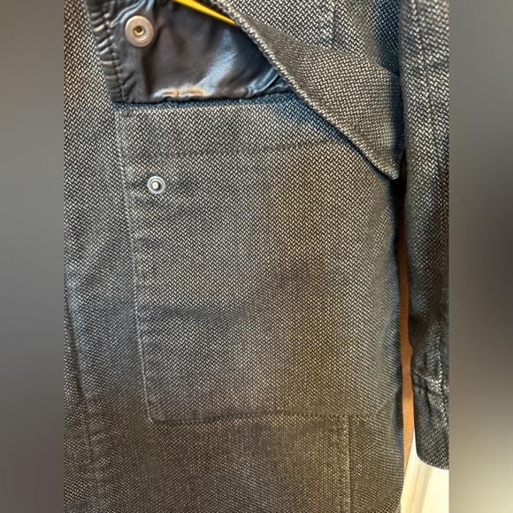 John Barritt Black Tweed Lined Mens Car Coat - Picture 7 of 12